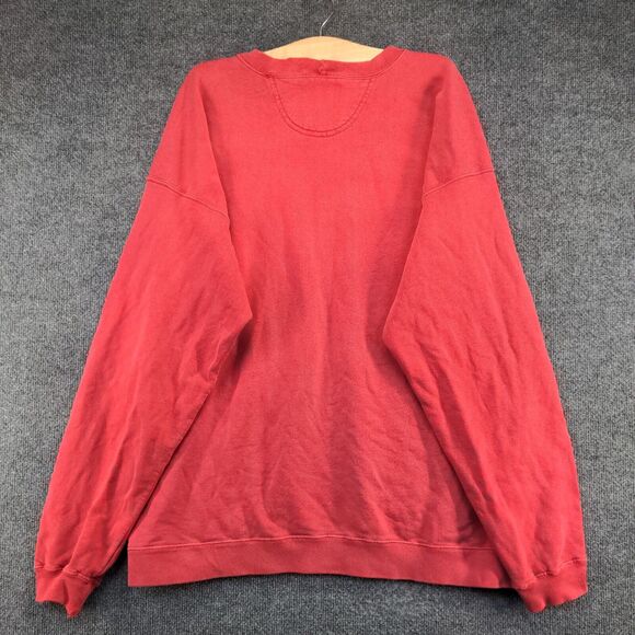 Levi's Men's Pullover Sweatshirt Red Medium Crew Neck Regular Fit Vintage USA - Picture 5 of 13